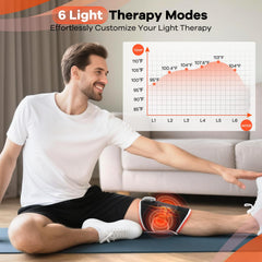 AFFLAT knee brace smart touchscreen control for easy customization.