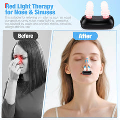AFFLAT Portable Red Light Nasal Therapy device, hand-held and travel-friendly.