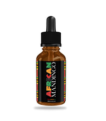 African Mandingo massage oil bottle for safe daily use.