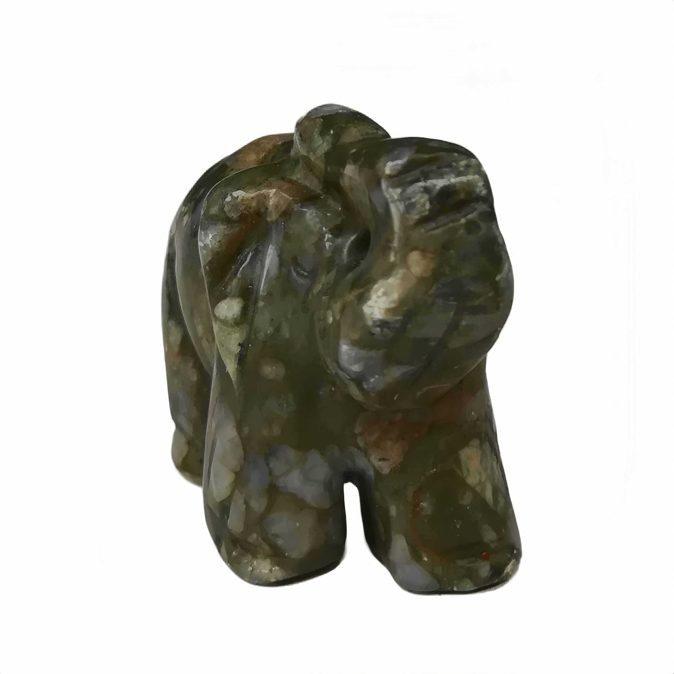 Afucats elephant pocket stone showing natural grain for home decor and focus.