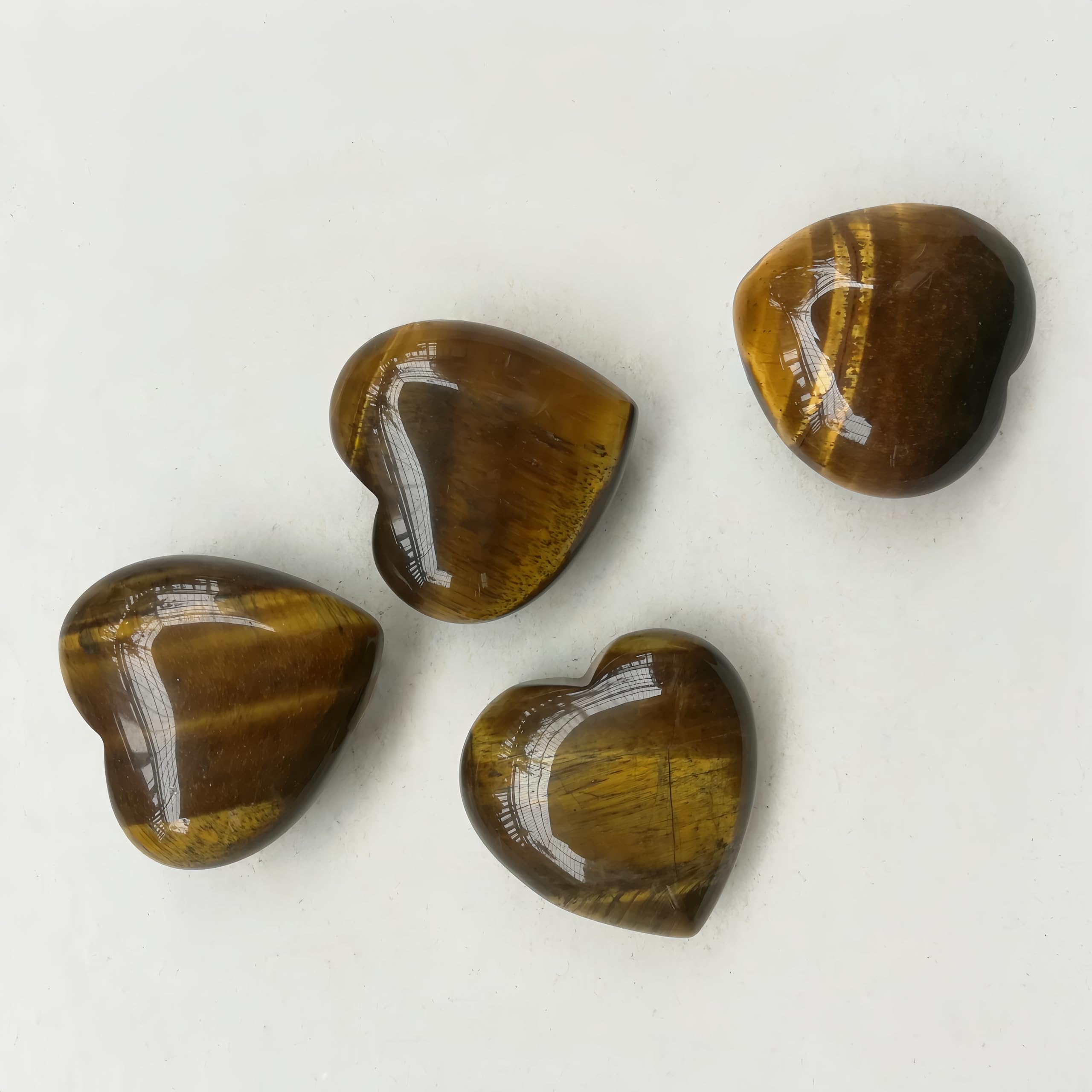 Afucats tiger's eye heart stone, ready for Valentine’s or Thanksgiving gifting.