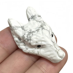 Afucats wolf head veining patterns highlight natural beauty for display or wear.