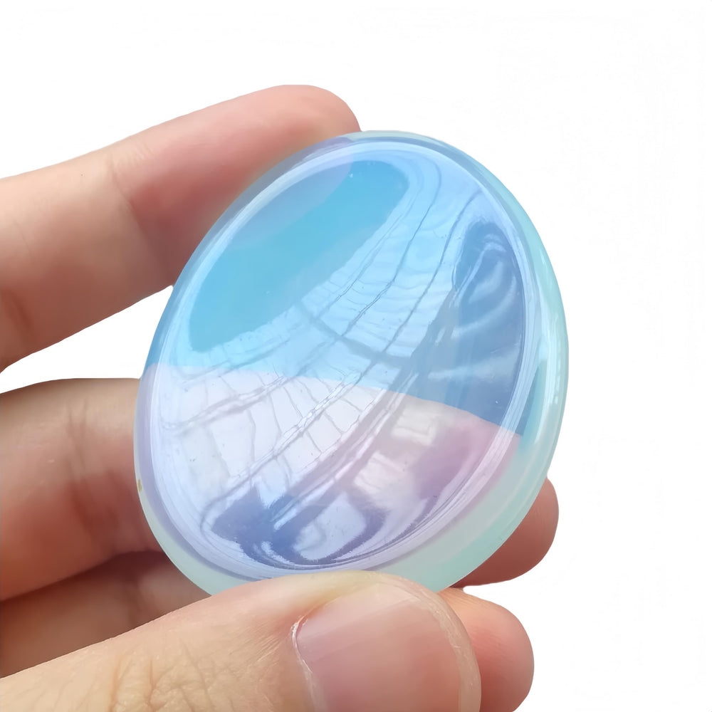 Afucats worry stone oval with natural veining supports mindful breathing.