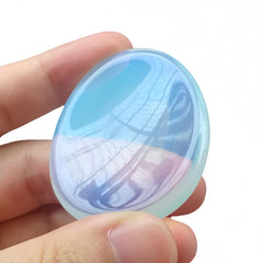 Afucats worry stone oval with natural veining supports mindful breathing.