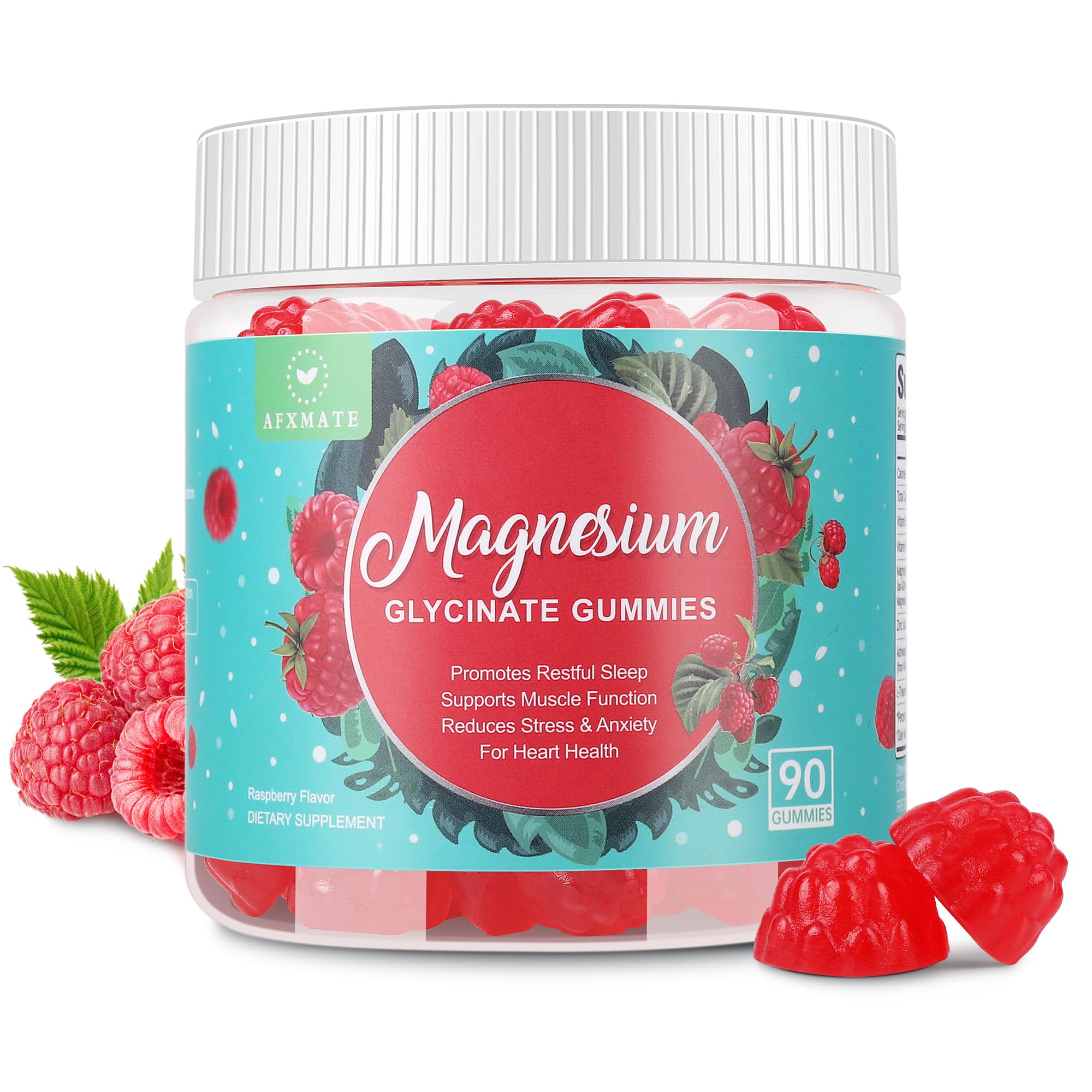 AFXMATE magnesium glycinate gummies bottle ready for a relaxing evening routine