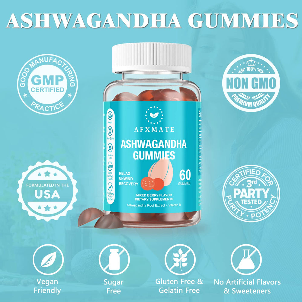 AFXMATE gummies closeup displaying chewy berry bite