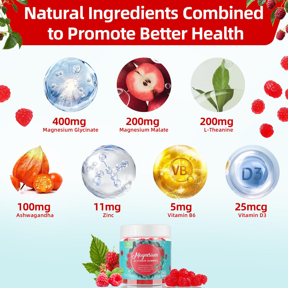 AFXMATE ingredient panel showing ashwagandha and L-theanine adaptogens