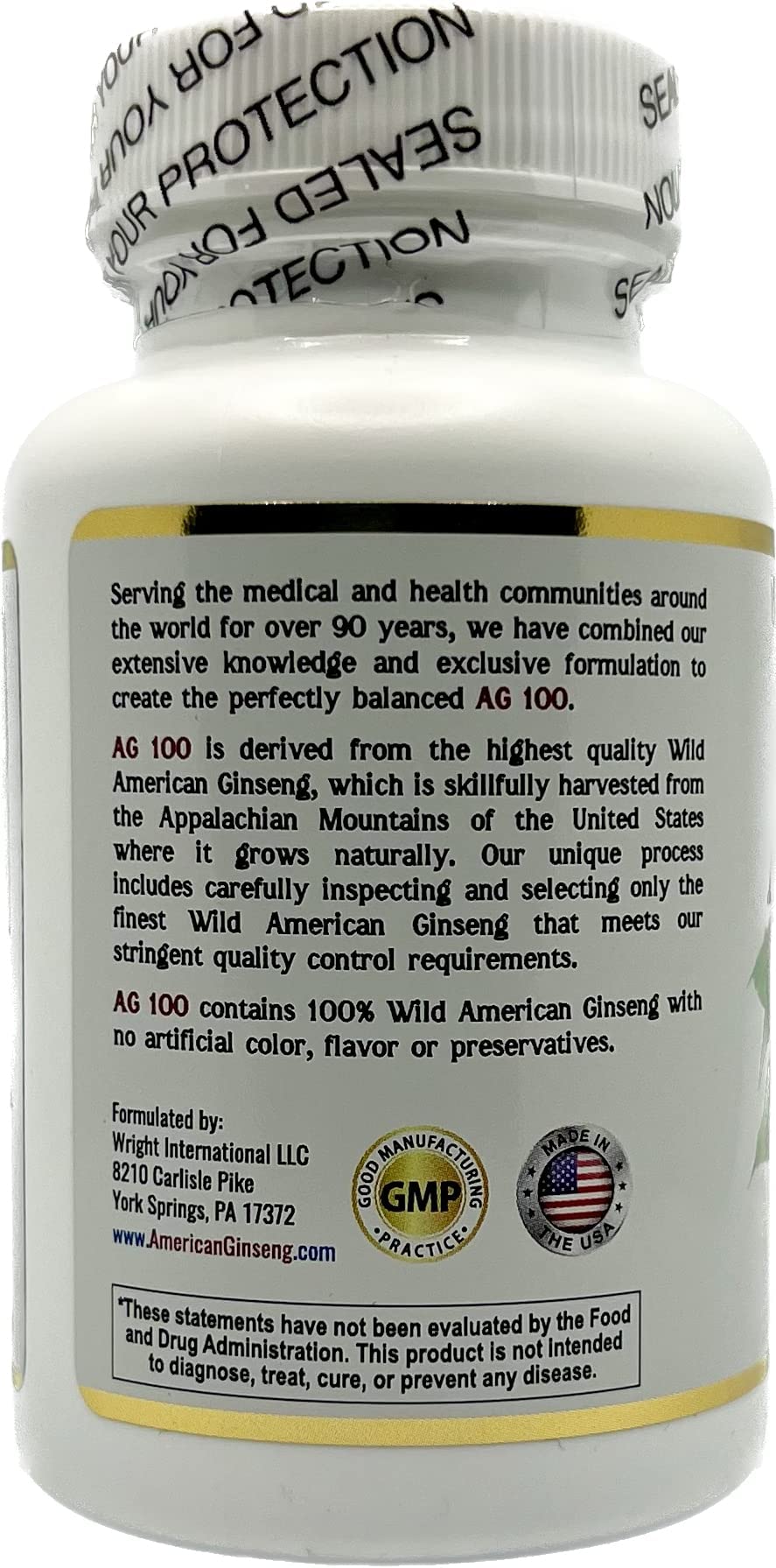 AG 100 bottle on shelf suggests a reliable daily supplement choice
