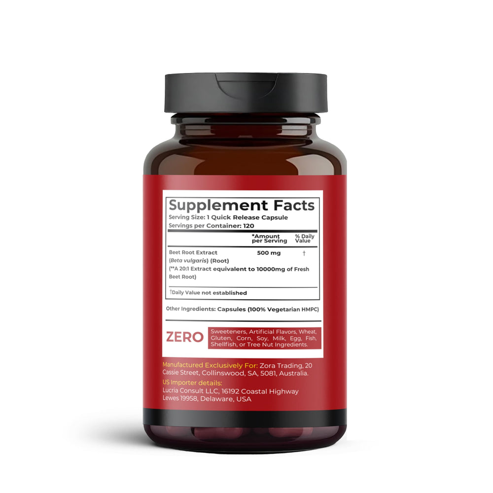 Packaging box and bottle set for Agami Beet Root Capsules