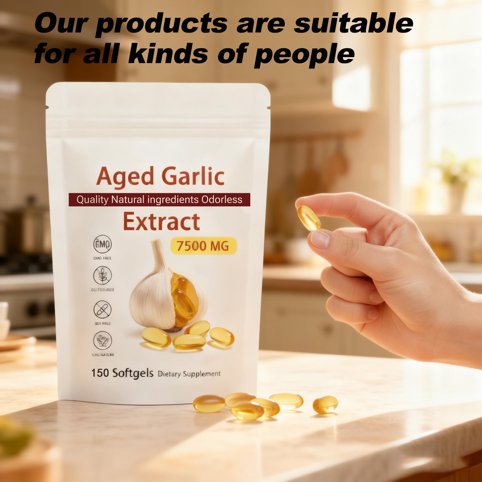 Aged Garlic Extract capsules in a bottle convey stable, well-made softgels for everyday routines.