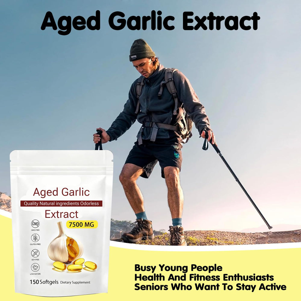Aged Garlic Extract packaging notes odor-aware design for discreet everyday use.