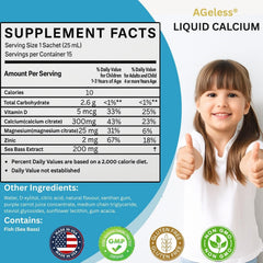 Ageless Kids label close-up shows gluten-free formula