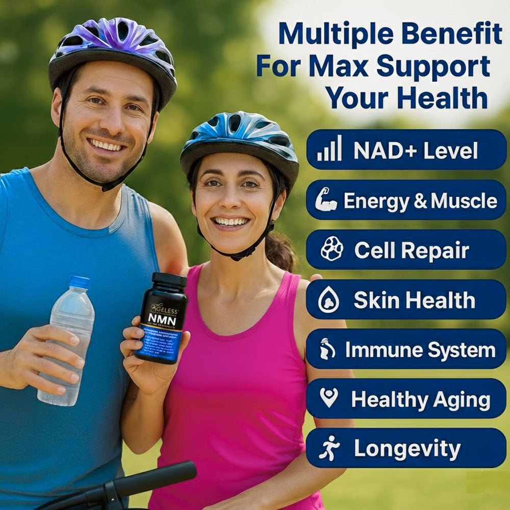Daily routine scene with Ageless NMN suggesting potential energy support