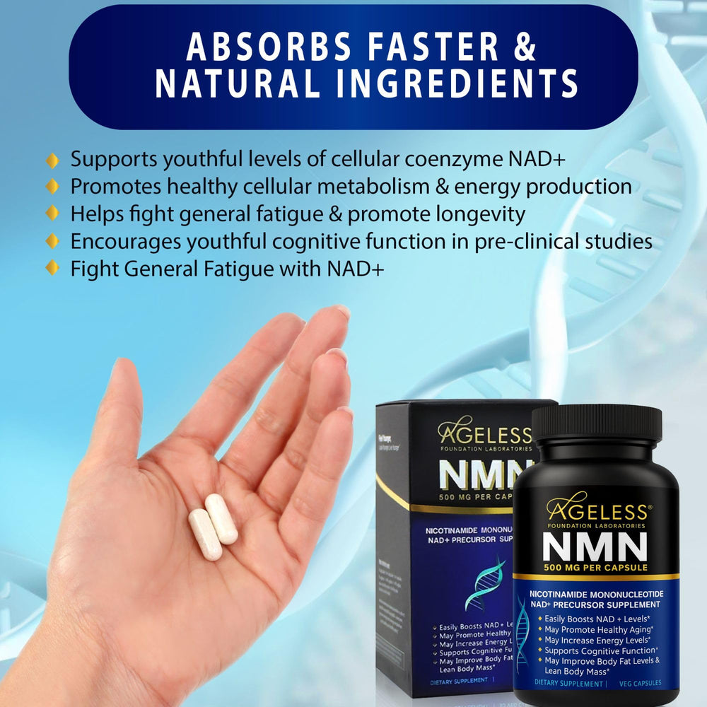 Athletic scene with NMN capsules implying workout energy and recovery potential