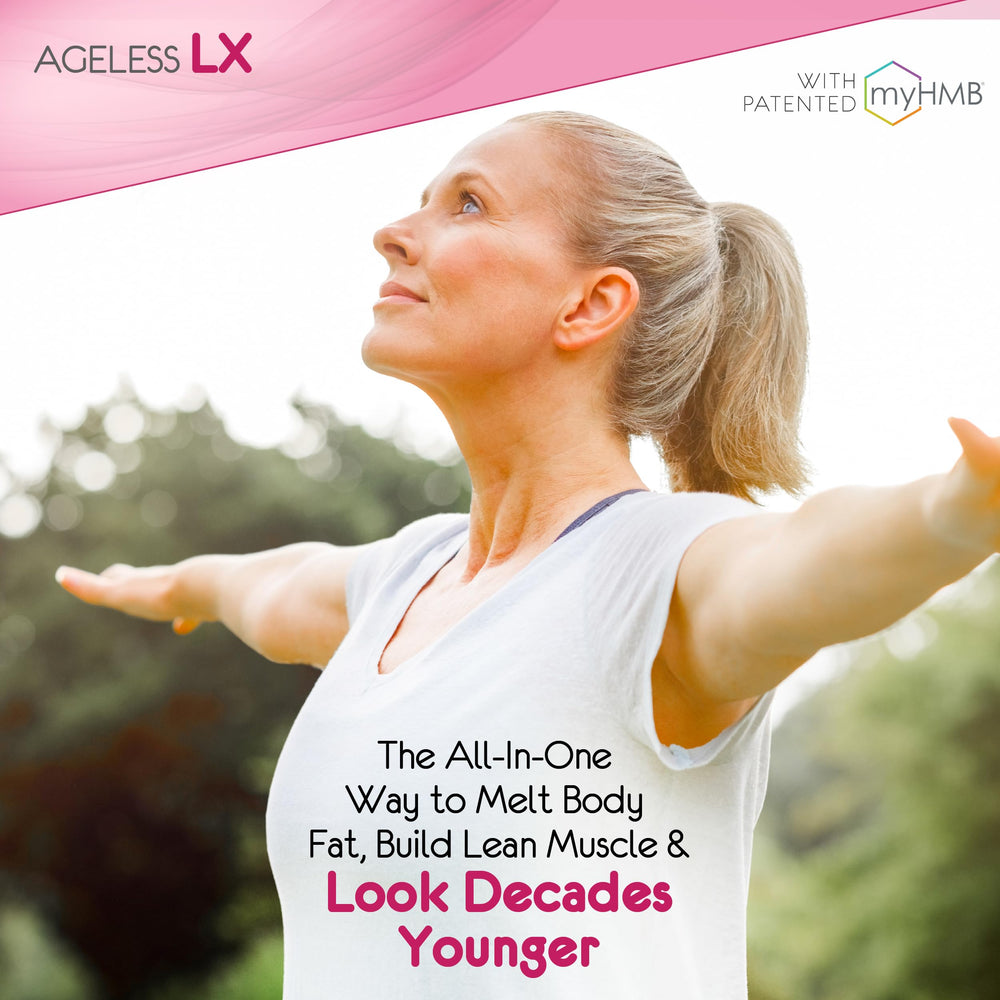Designed for women over 40, AgelessLX supports a leaner silhouette and glow.