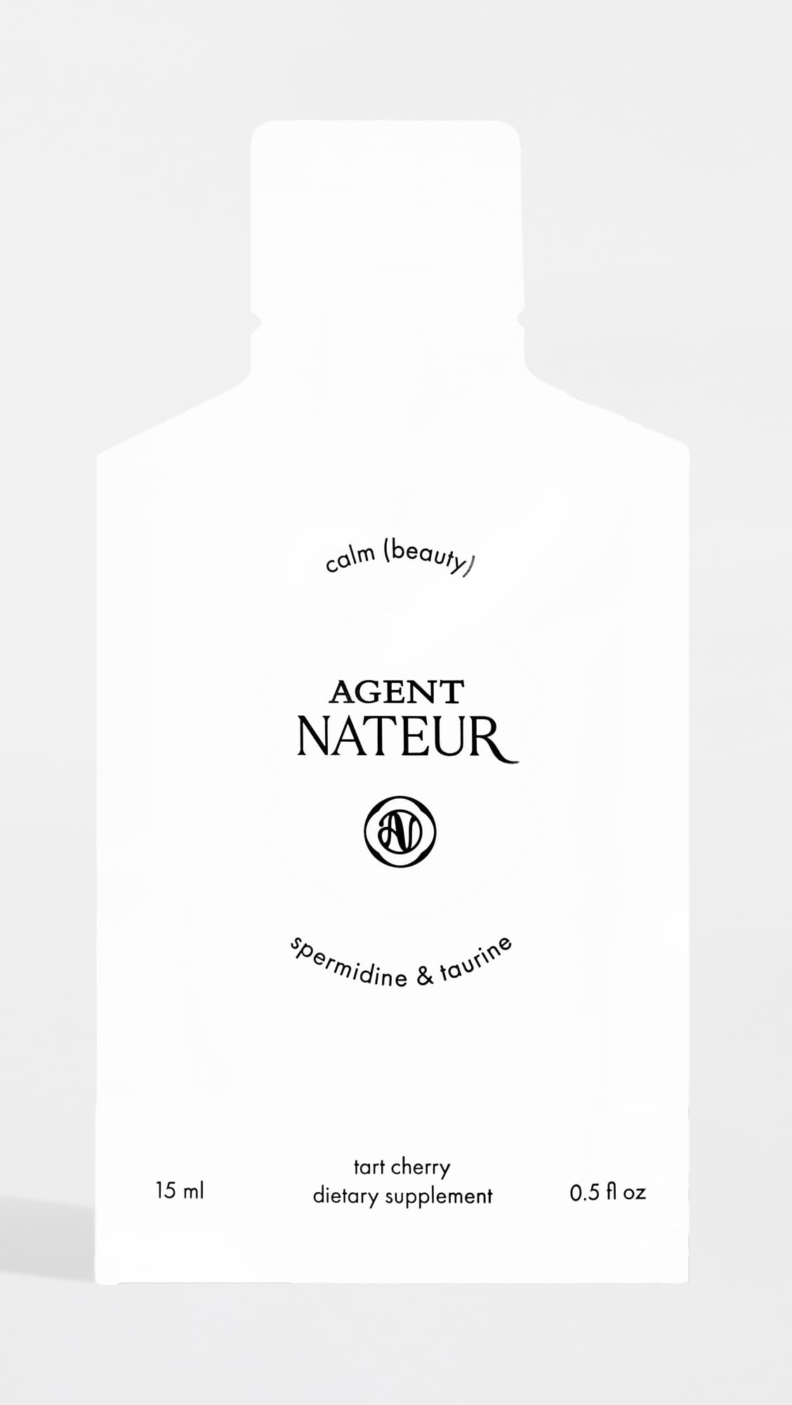 Agent Nateur Calm tart cherry flavor label inviting daily ritual