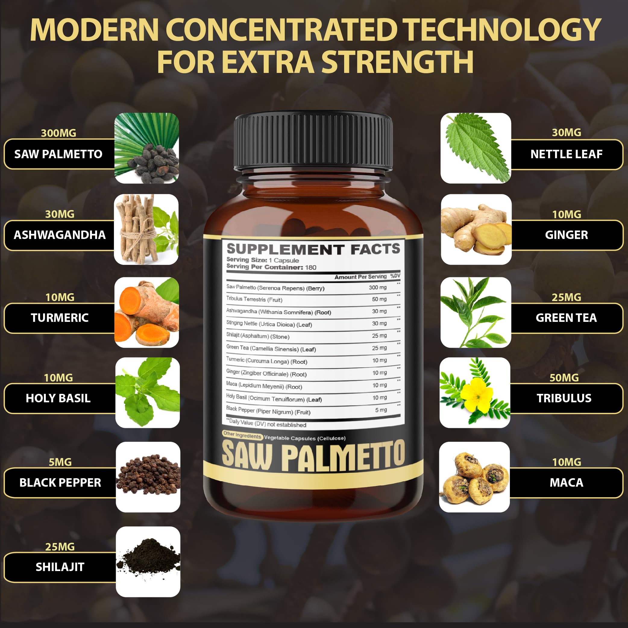 Agobi 11in1 Saw Palmetto capsules closeup highlighting high absorption formula