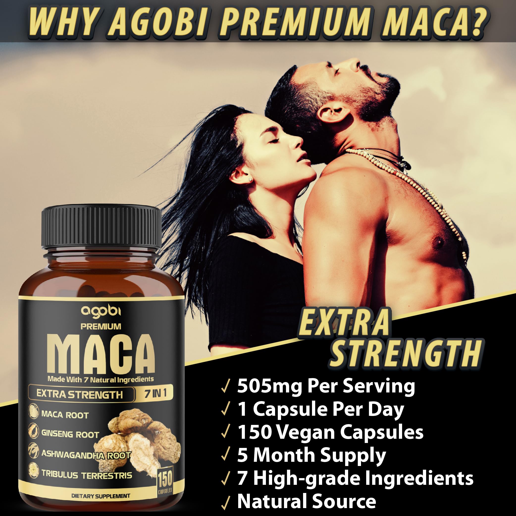 Agobi cGMP ISO FDA-certified manufacturing seal on packaging signals quality.