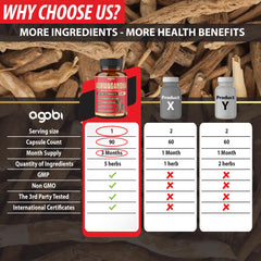 Agobi ginger-root-ashwagandha bottle — ready-to-take boost for balanced energy.