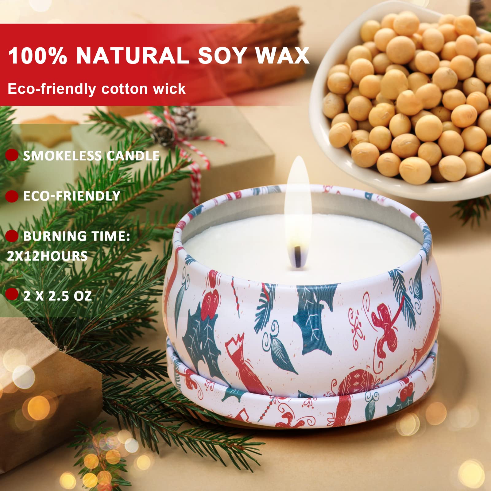 Gift-ready AGOL candle tin duo with floral scents.