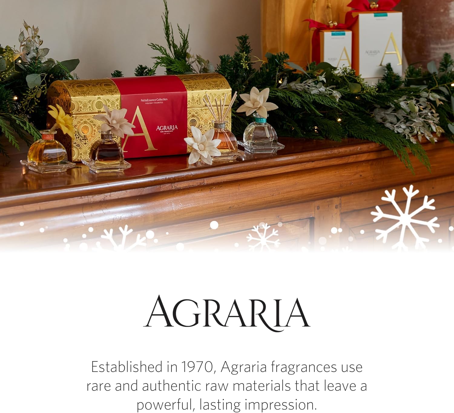 AGRARIA Blue Spruce PetiteEssence diffuser in bathroom setup creates serene ambiance.