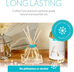 AGRARIA Blue Spruce PetiteEssence cotton wick detail suggests clean modern diffuser design.