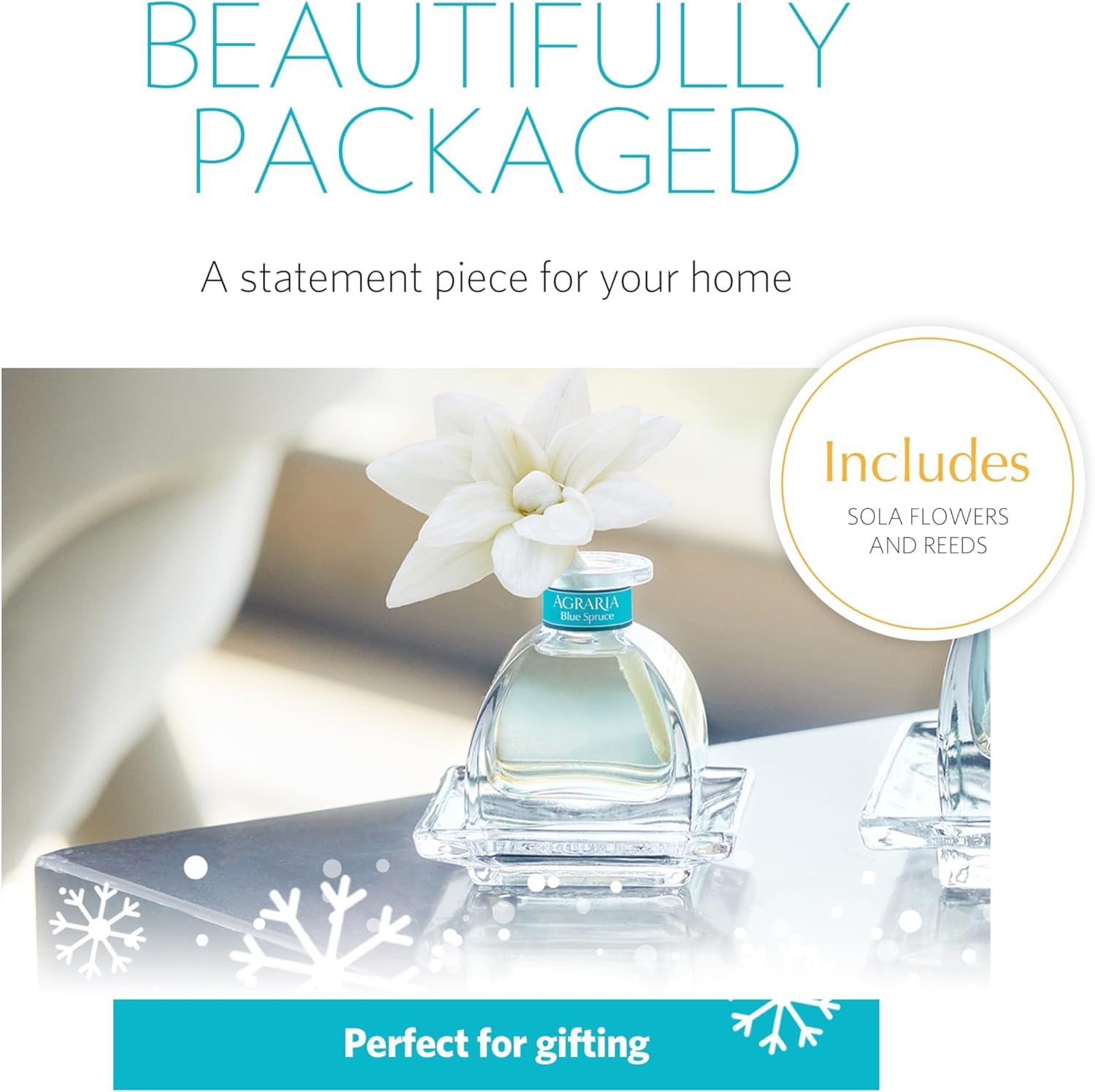 AGRARIA Blue Spruce PetiteEssence reeds enhance ambience with long lasting fragrance.