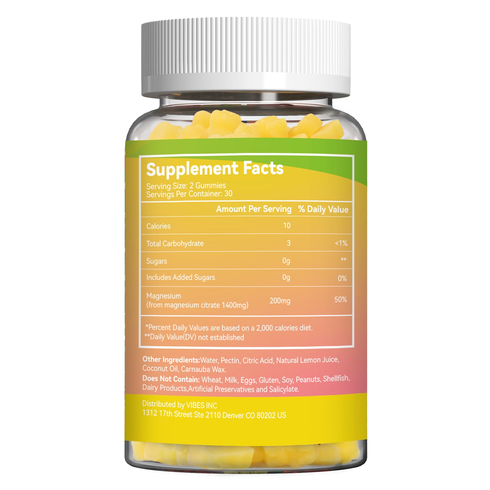 Agumoon lemon-flavor gummy close-up: soft texture makes daily magnesium easy.