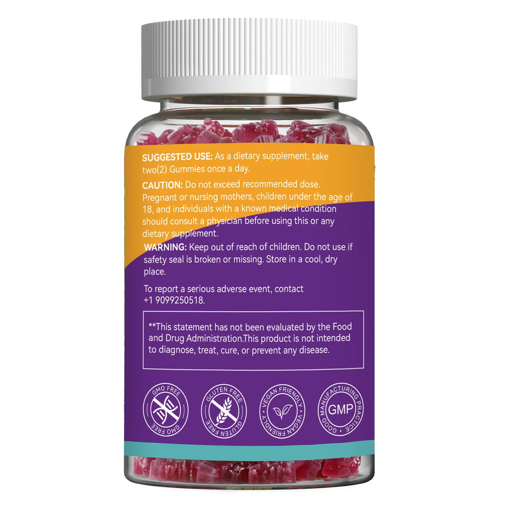 Agumoon quercetin gummies grape flavor chew for daily antioxidants.