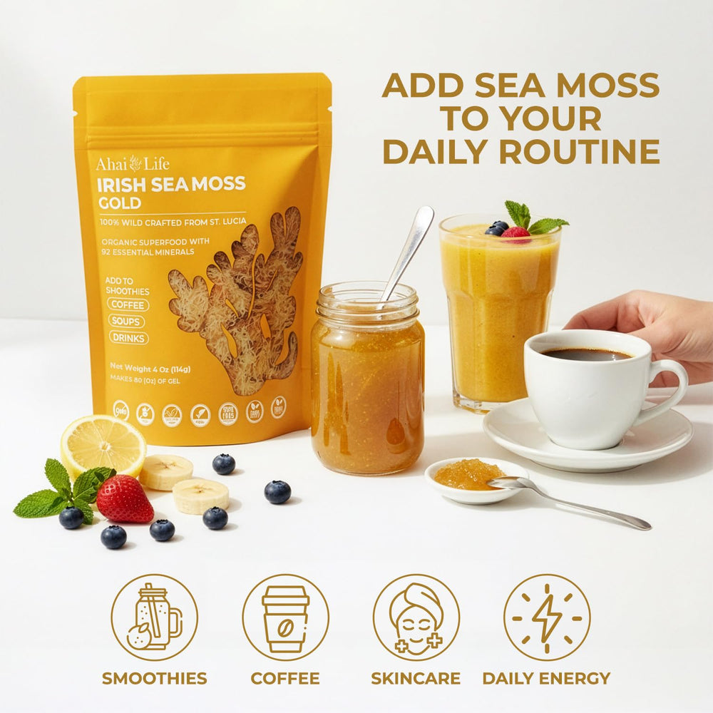 Meal idea using Ahai Life Sea Moss gel as a versatile ingredient.