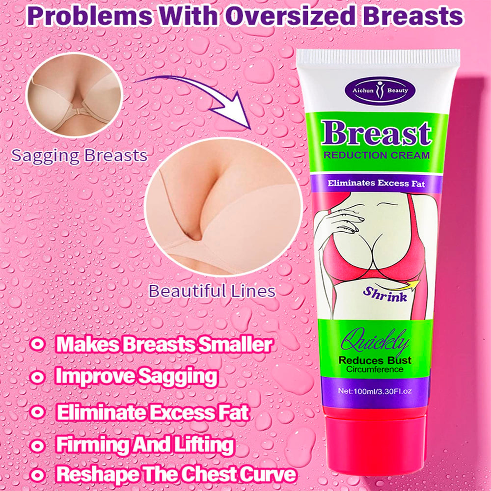 AICHUN BEAUTY cream being applied with circular massage motions on skin.