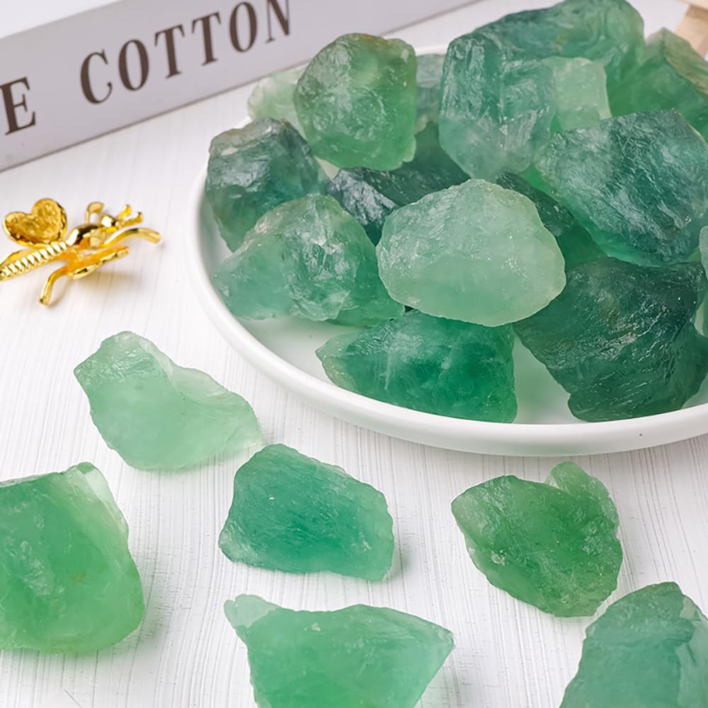 AierCrystal Green Fluorite desk decor inspires focus and calm at work.