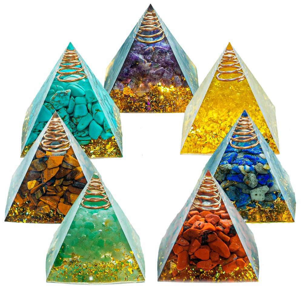 AierCrystal mini pyramid collection for meditation and home decor