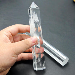 AierCrystal hexagonal point obelisk provides focal charm for aquariums