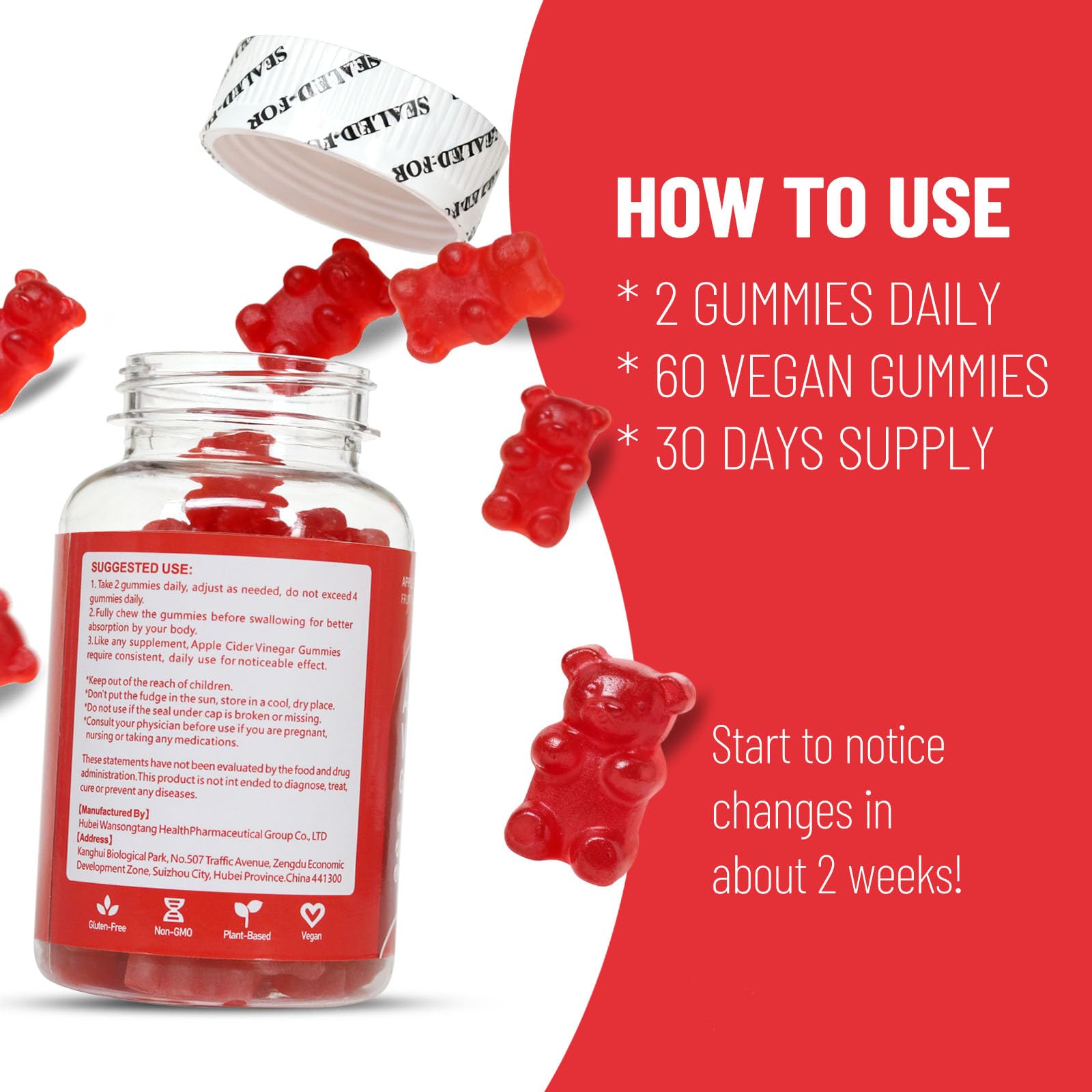AIHIYO Daily use gummies scene suggests a 30-day routine