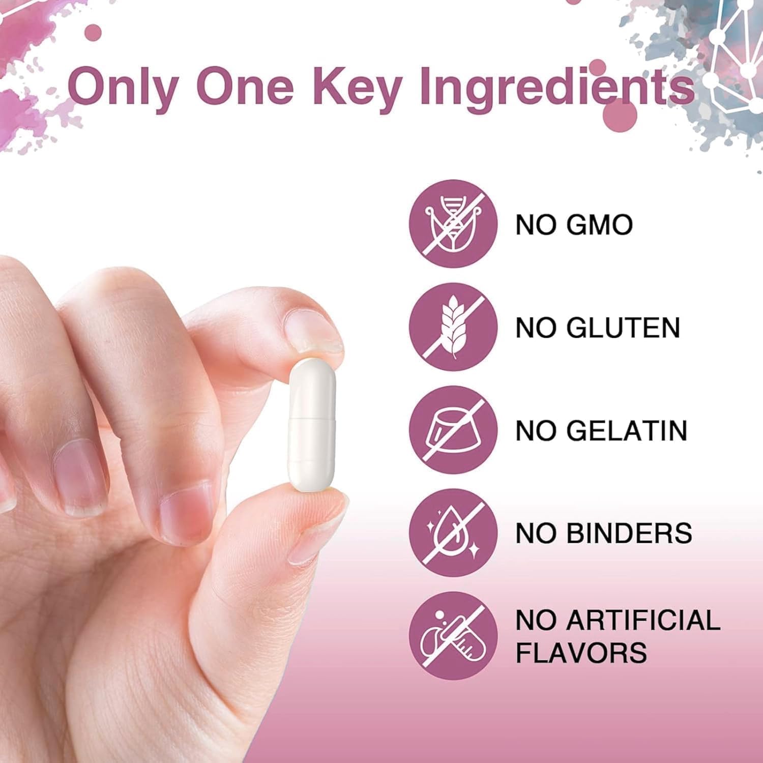 AIKOURA HERBS Potassium Citrate capsules close-up for easy daily supplementation.