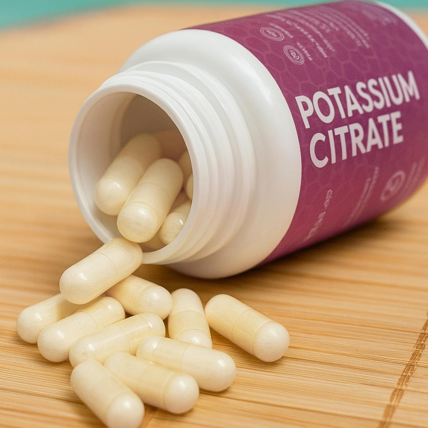 AIKOURA HERBS Potassium Citrate dosage capsules for daily wellness routine.
