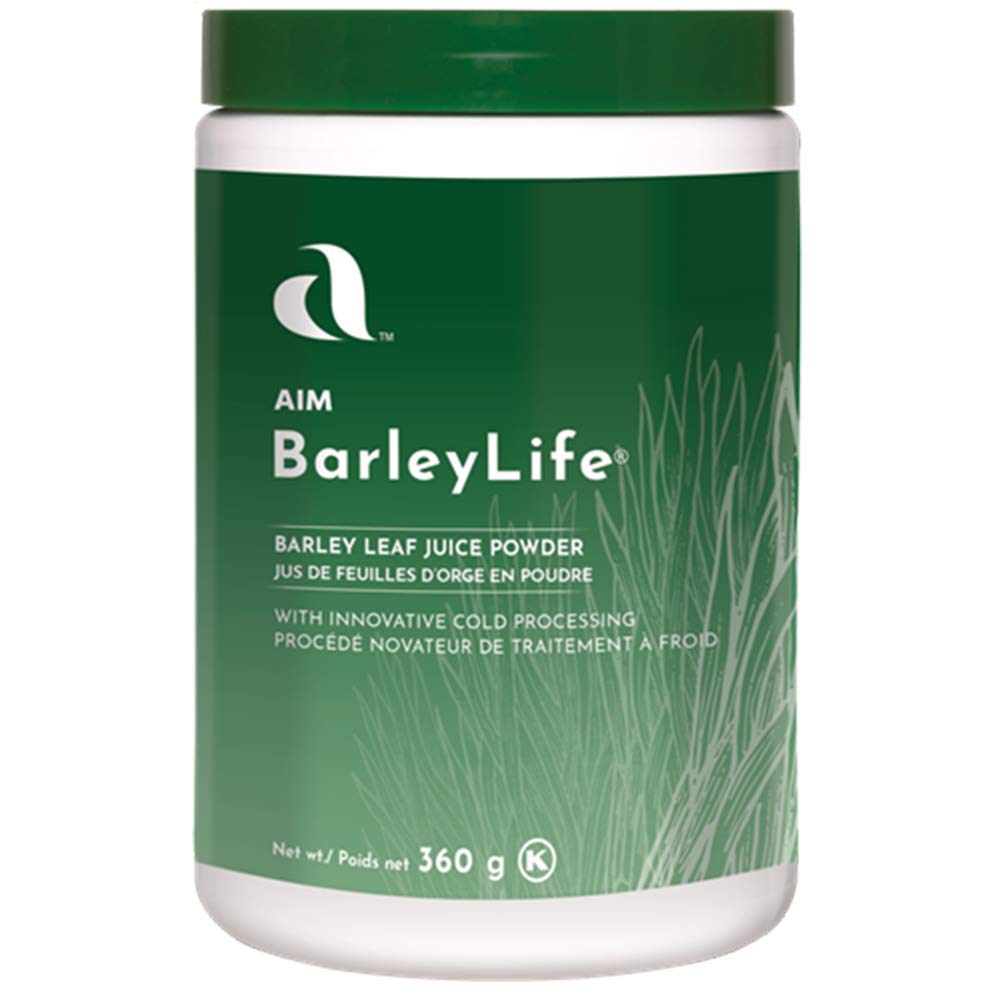 Aim BarleyLife family-size package ideal for daily greens routine.