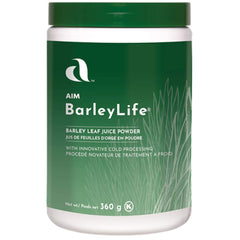 Aim BarleyLife family-size package ideal for daily greens routine.