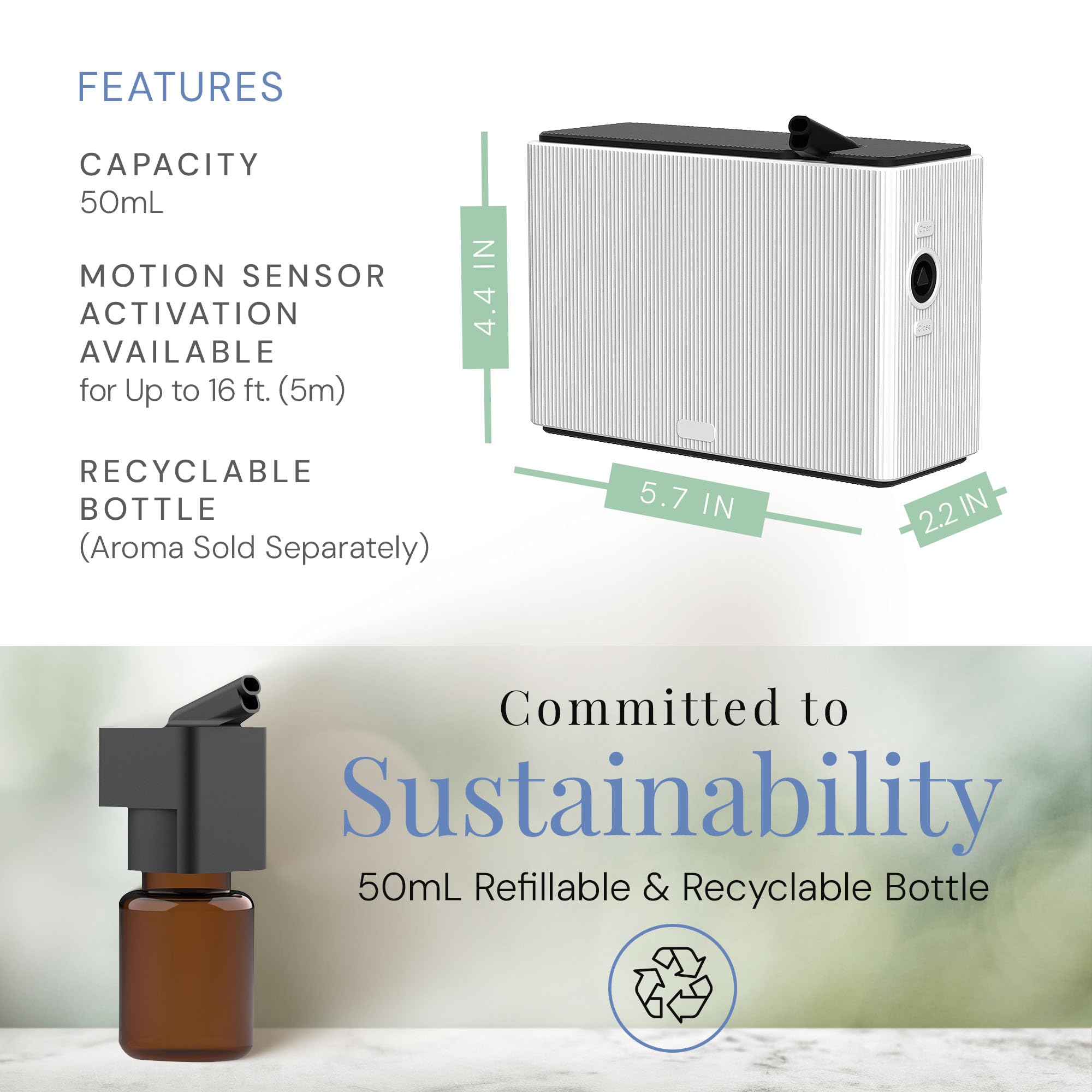 Slim, compact design fits neatly on shelves or walls