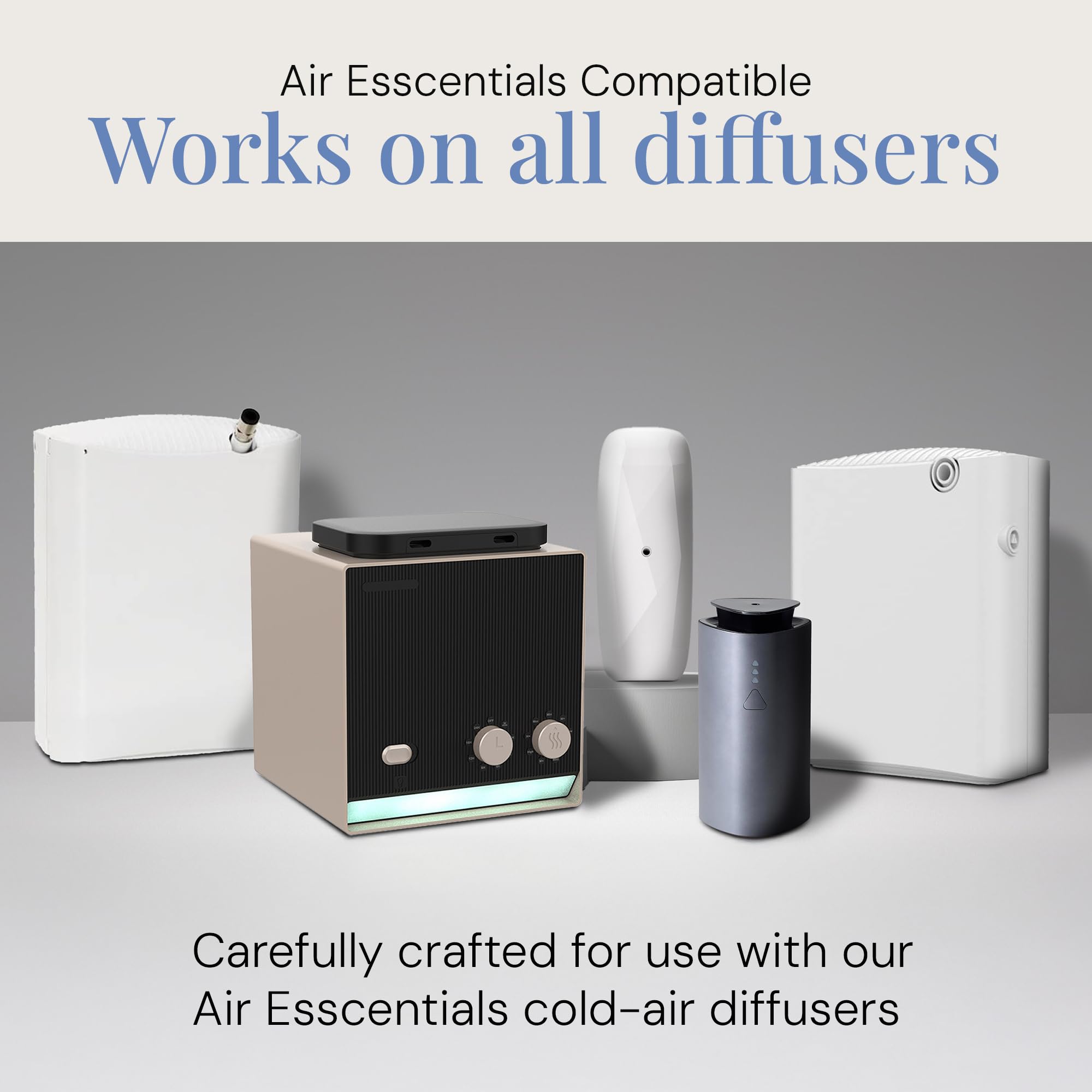 Air Esscentials aromatherapy diffuser room scene showcasing luxury scent