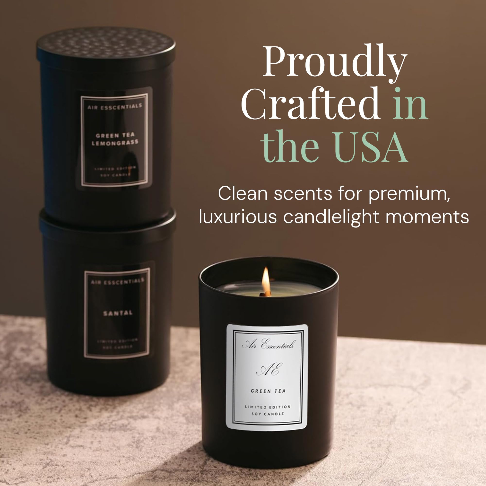 Air Esscentials Santal candle offers warm glow for evenings at home