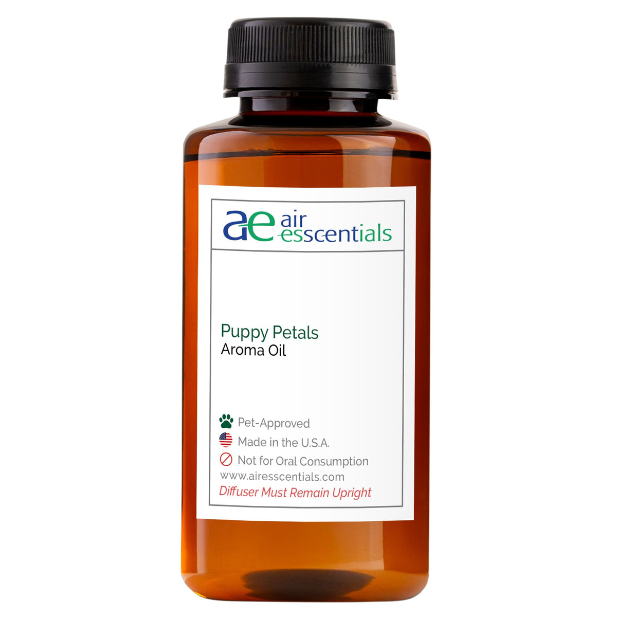 Air Esscentials Puppy Petals bottle cap close-up for pet-friendly aroma