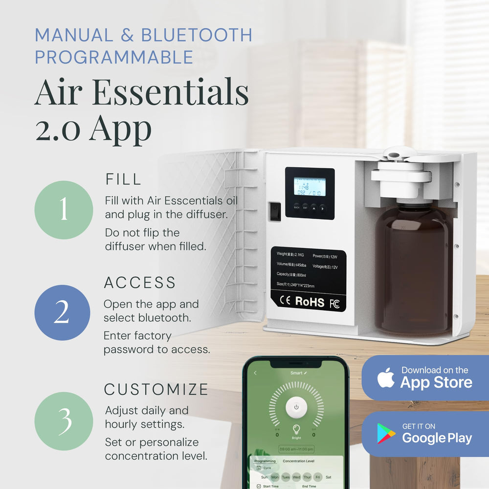 Air Esscentials Radiant HVAC connection enables integrated scenting.
