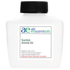 Air Esscentials Santal Aroma Oil bottle for long-lasting sandalwood and cardamom fragrance.