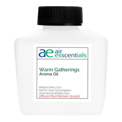 Air Esscentials Warm Gatherings bottle closeup for festive ambiance