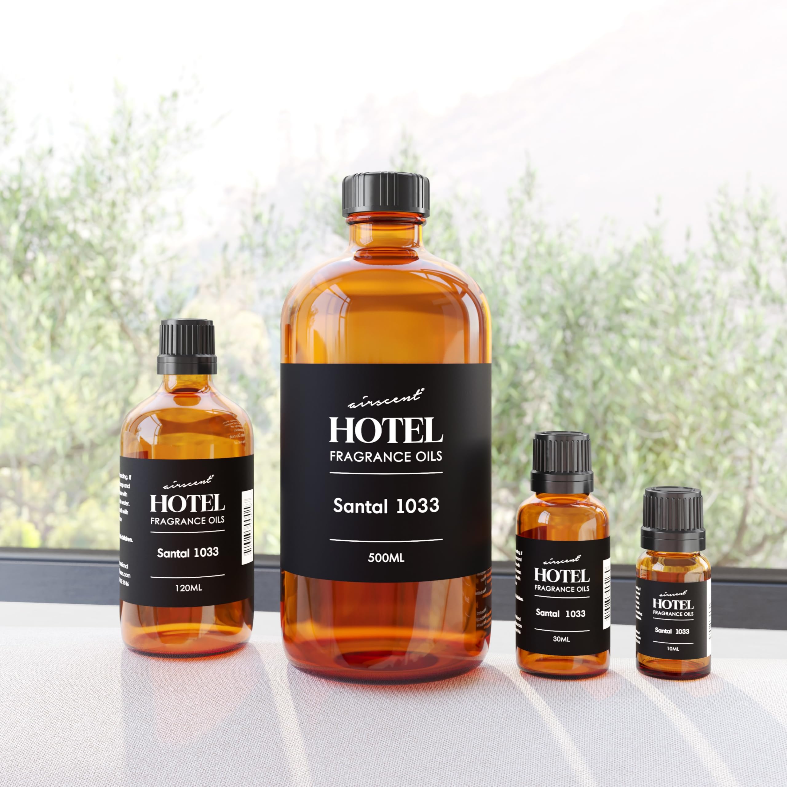 Air-Scent Santal woodsy spice note diffuser oil for cozy spaces.