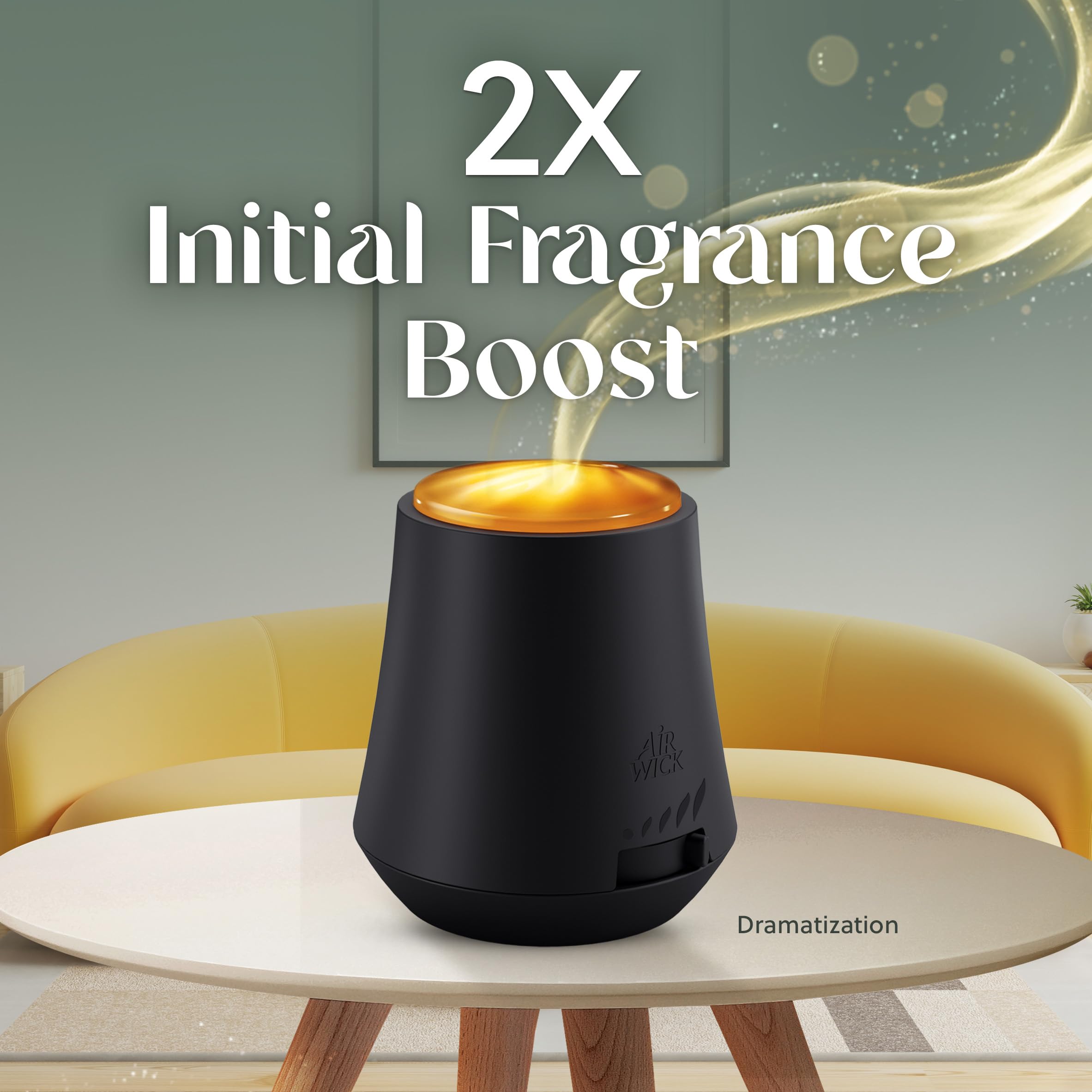 Air Wick Essential Mist cordless diffuser enables fragrance on the go.