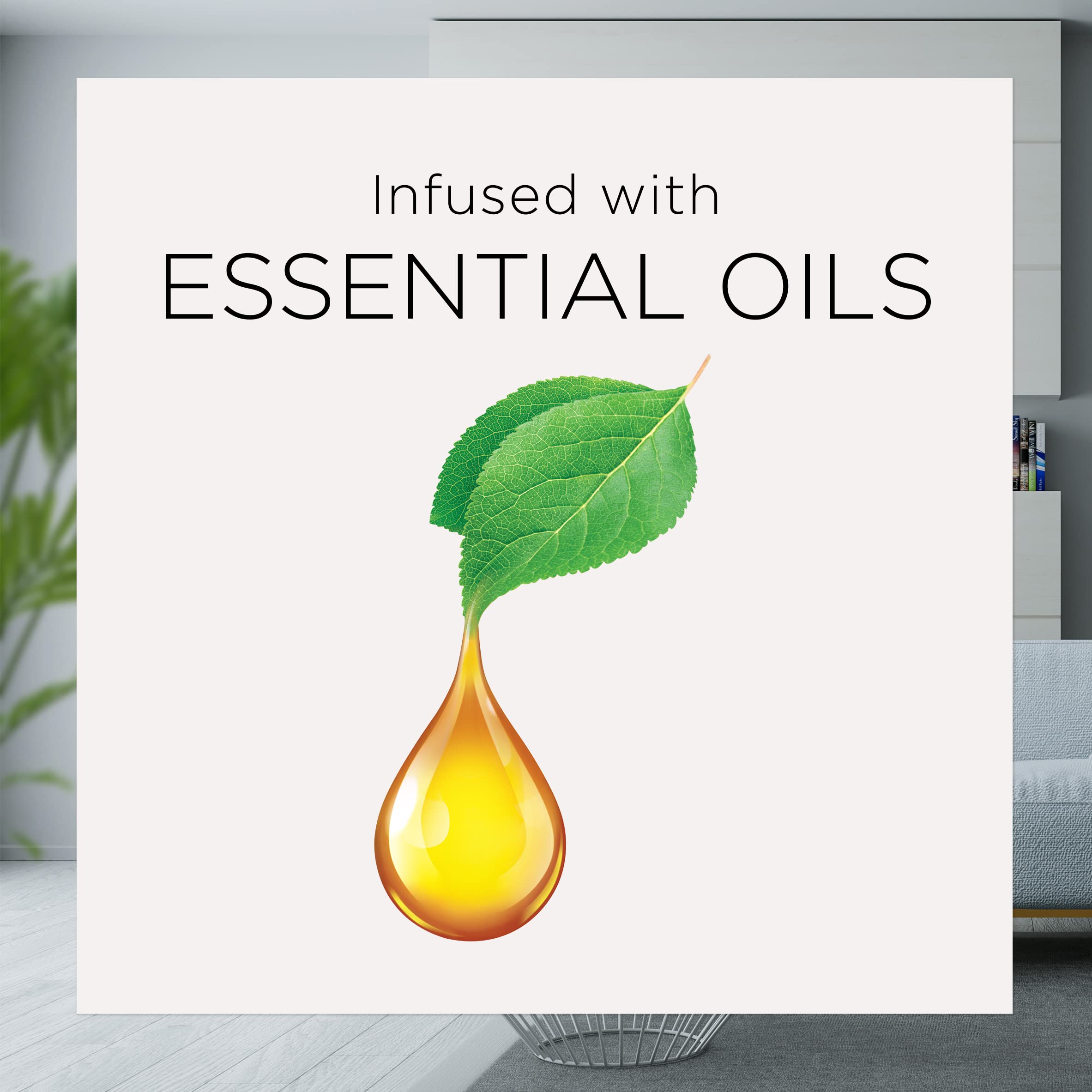Air Wick Essential Mist diffuser mist preview creates inviting atmosphere in a cozy living room