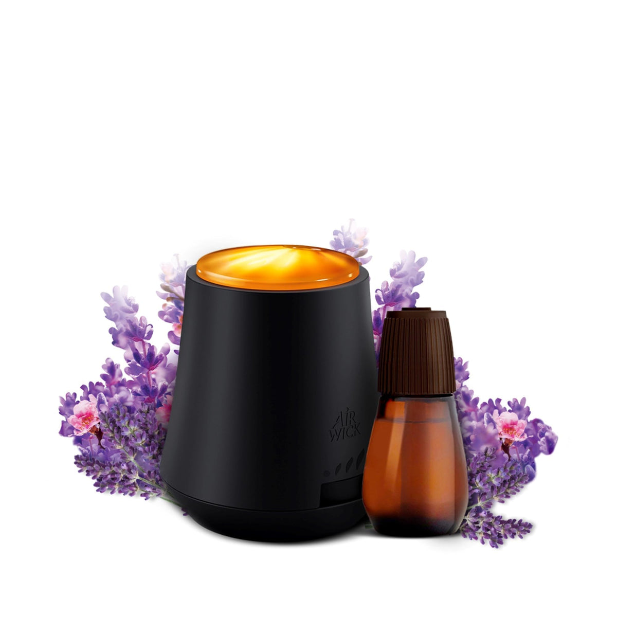 Air Wick Essential Mist starter kit lavender almond blossom bottle delivers serene aroma